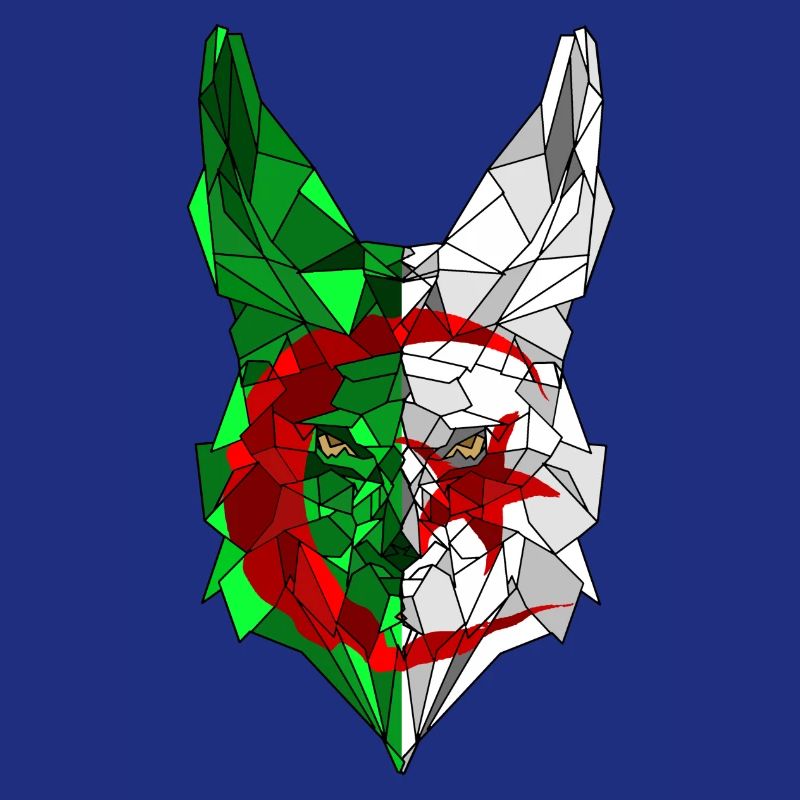 Fennec et drapeau de l'Algérie en polysphère 3