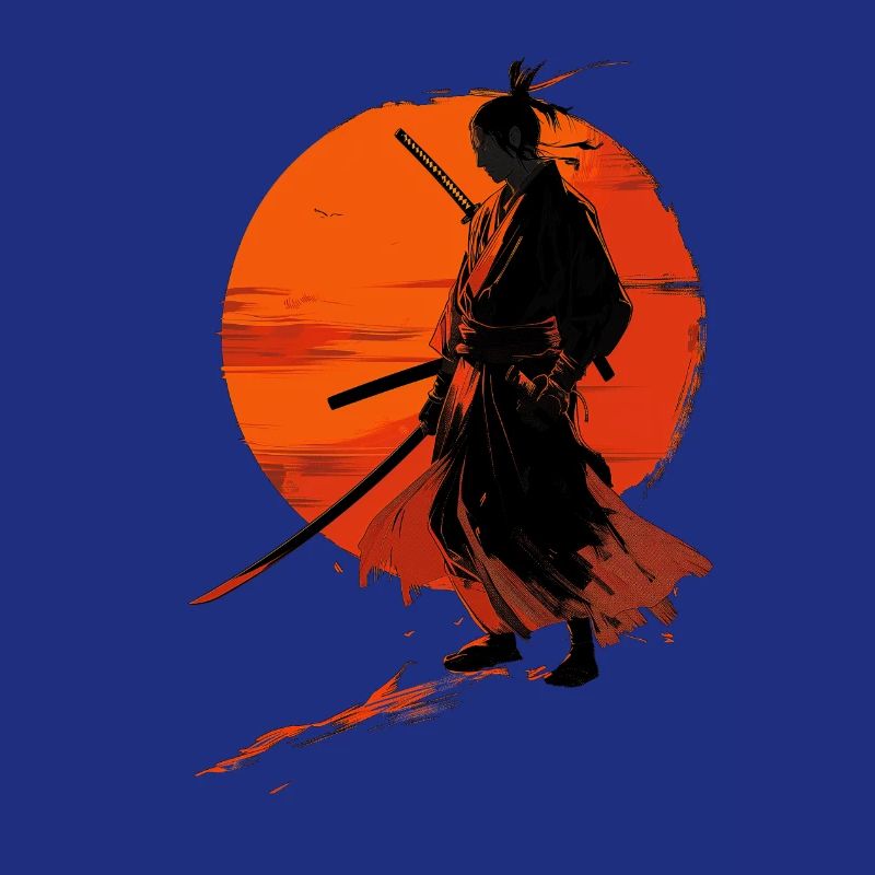 Samurai im Abendrot