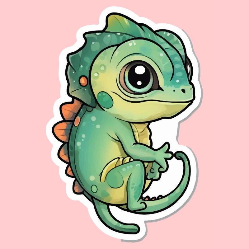 Caméléon mignon