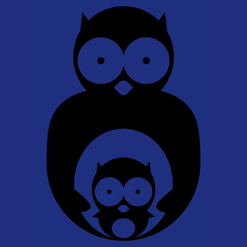 hibou avec poussin