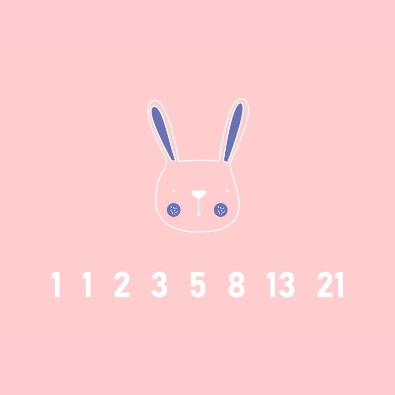Algèbre de séquence de fibonacci de lapin mathématique