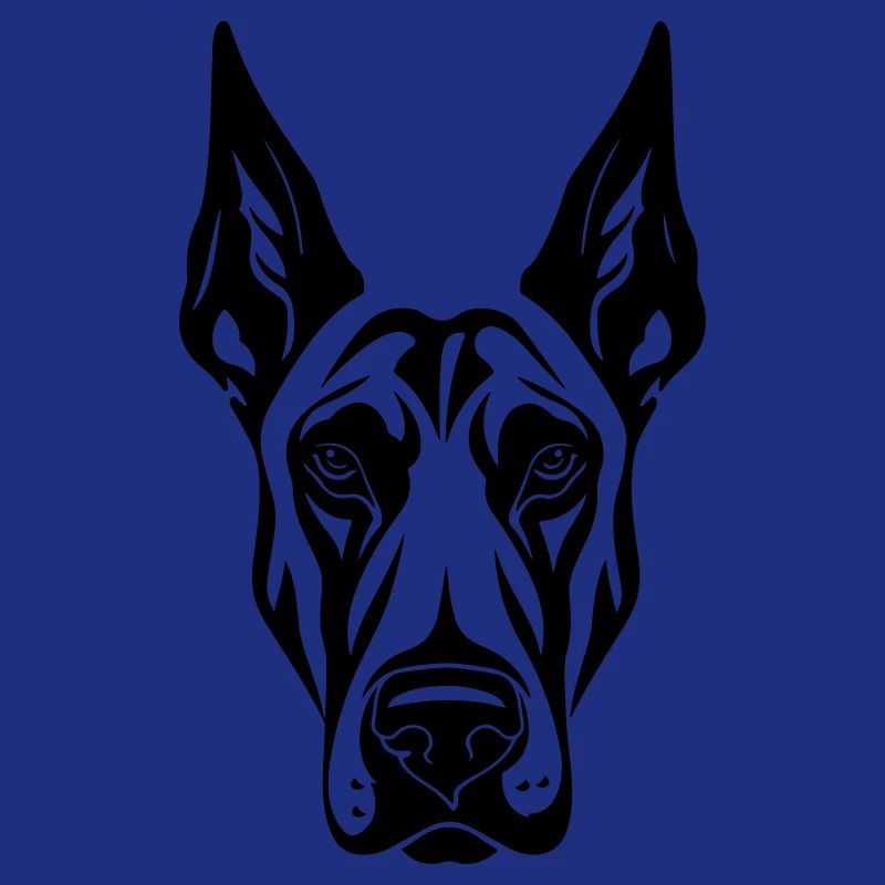 Doberman Hund Kopf