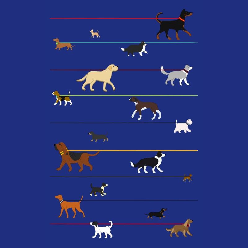 Dogs on a leash 1