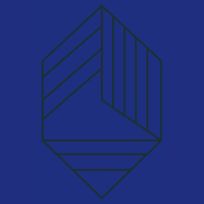 Diamant mit Linien