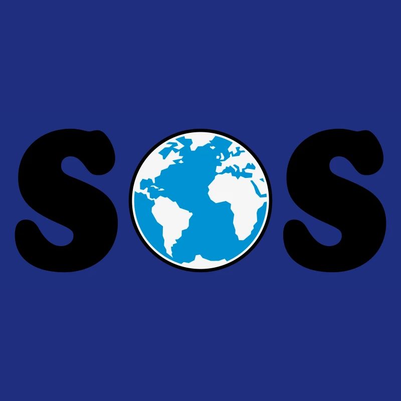 SOS – Earth Day / Climate Change (B / 3C / SVG)
