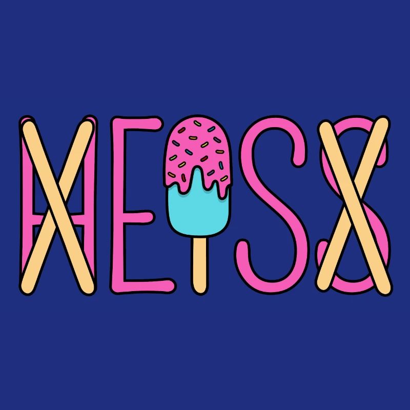 H EIS S - Eis essen - heiß - Sommer - Hitze - EIS