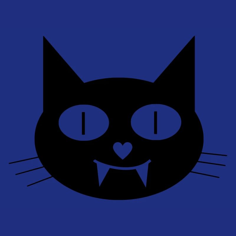 Chat vampire d’Halloween avec des chiens