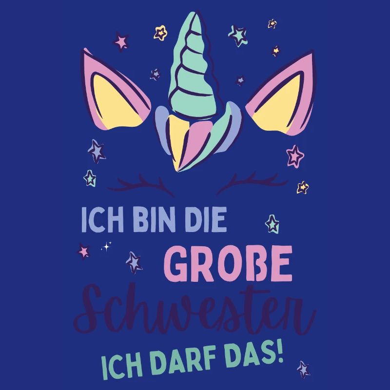 Ich werde große Schwester 2024 Einhorn Loading Süß