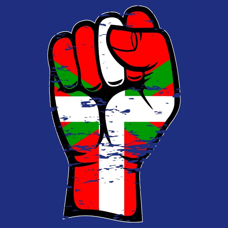 Poing de drapeau basque utilisé