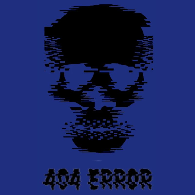 404 Error Skullhead Design