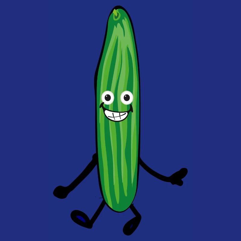 Concombre heureux,Concombre, Comique,Joyeux, Concombre