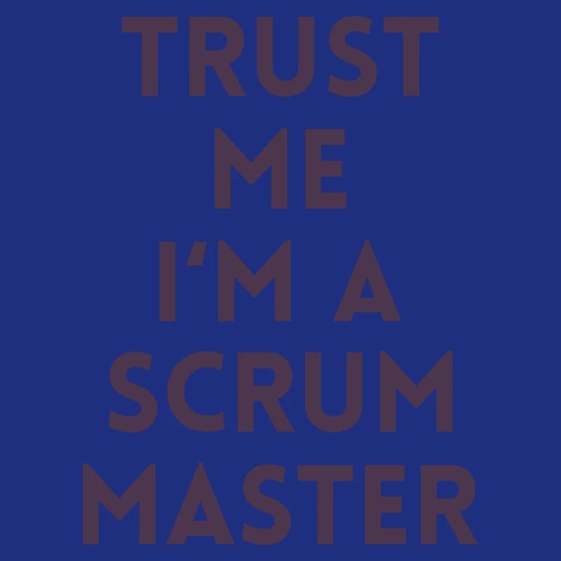 Trust me I’m a scrum master cadeau code ordinateur