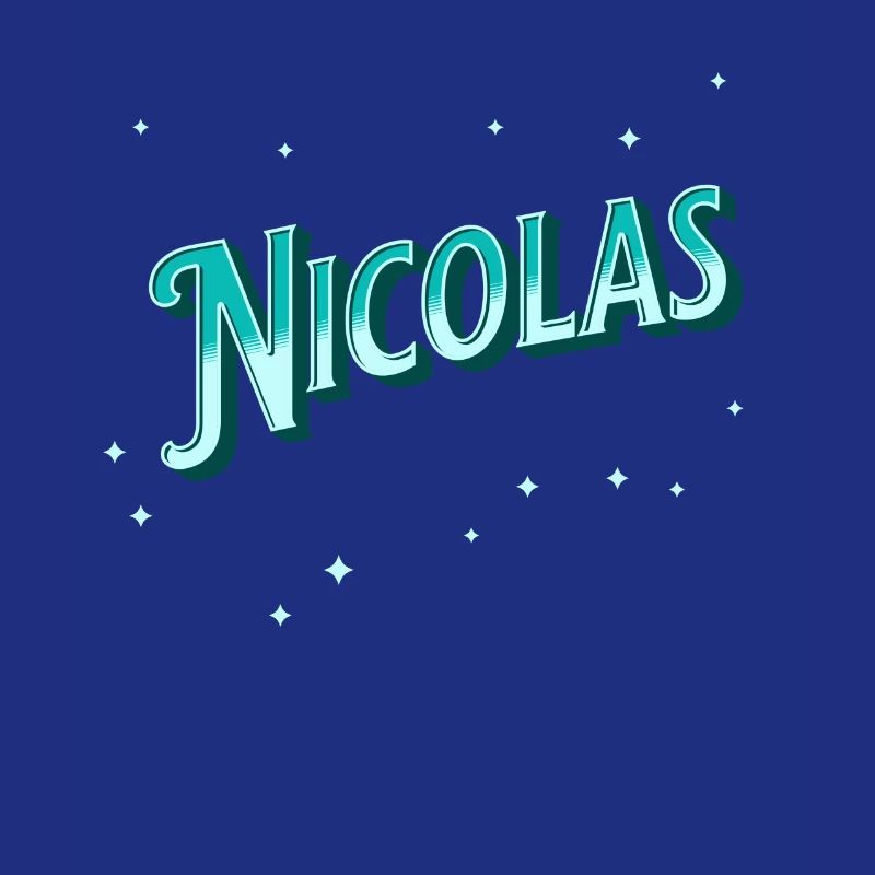 Nicolas' name personalized