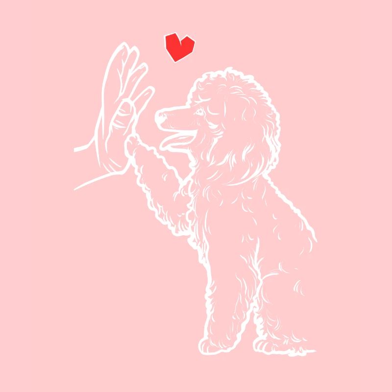 Poodle Doux caniche Amour caniche