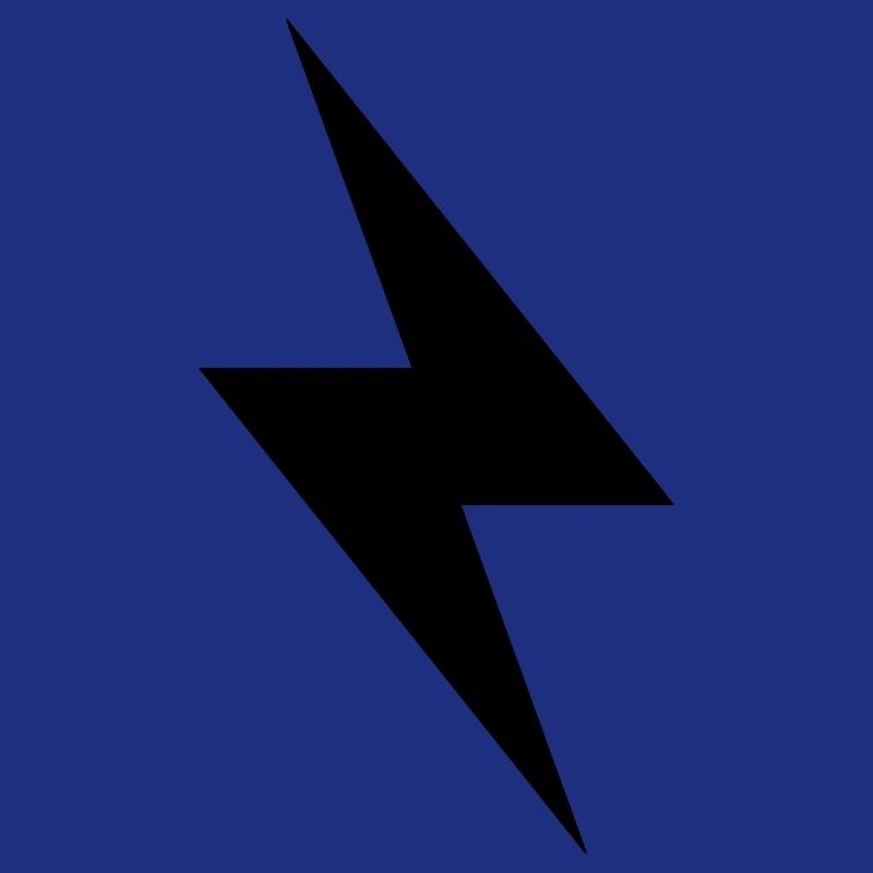 Blitz Design / schwarzer Blitz