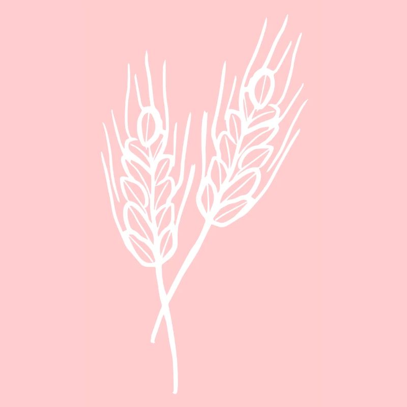 Weizen Illustration Brotbäcker Geschenkidee