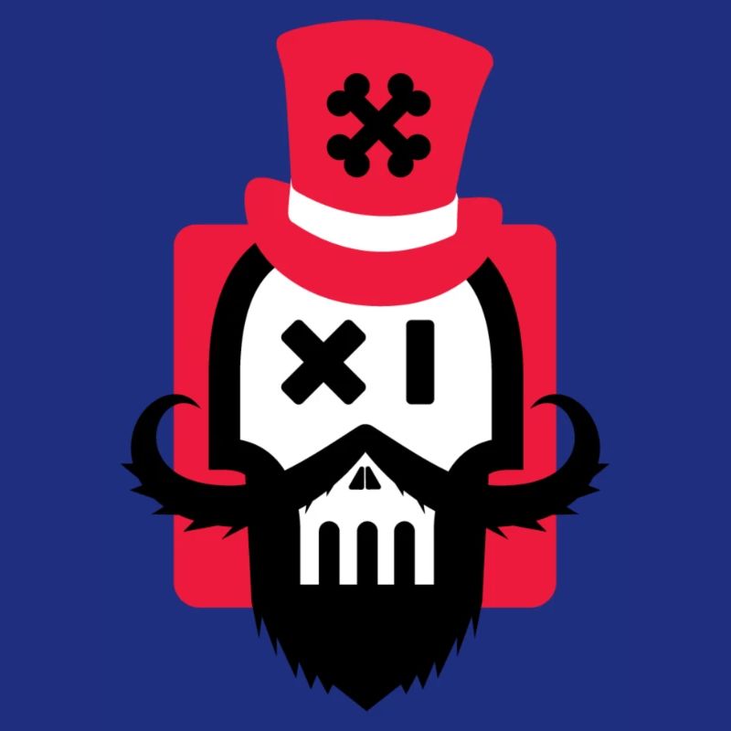 Bartschädel rot