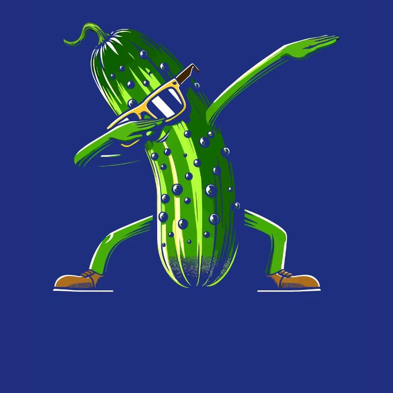Drôle de concombre dabbing cornichon concombre amateur de concombre