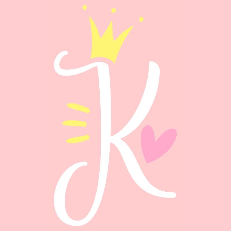 Lettre K Lettre initiale Couronne