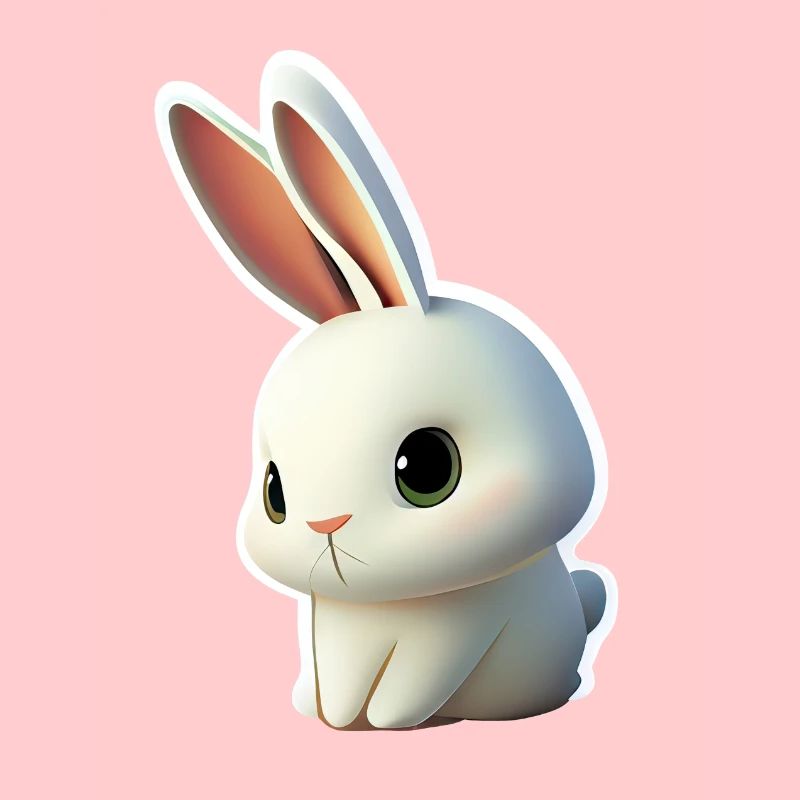 Mignon petit lapin comique 1