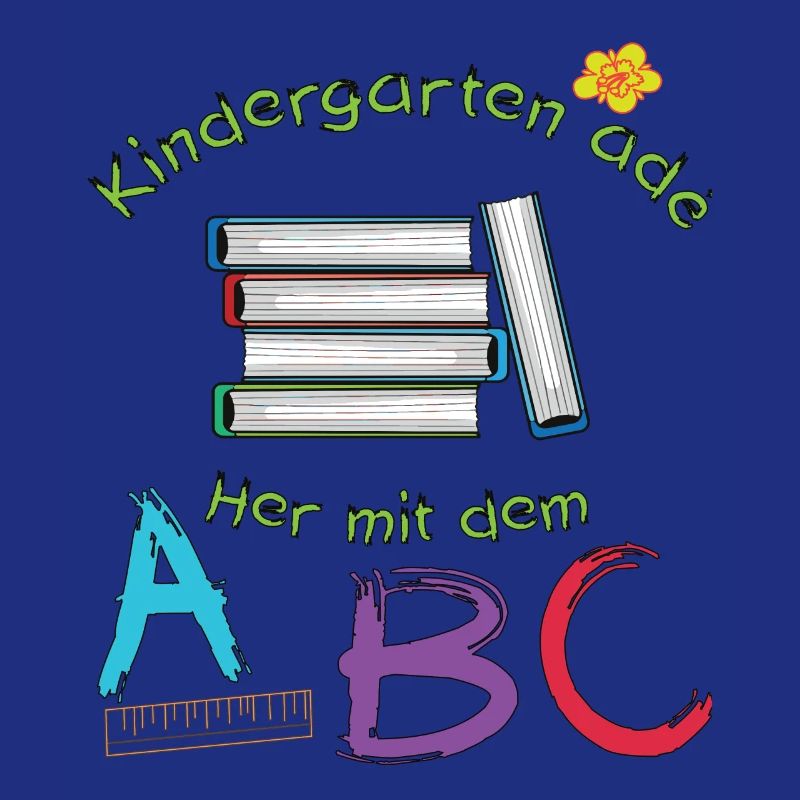 Kindergarten ade her mit dem ABC