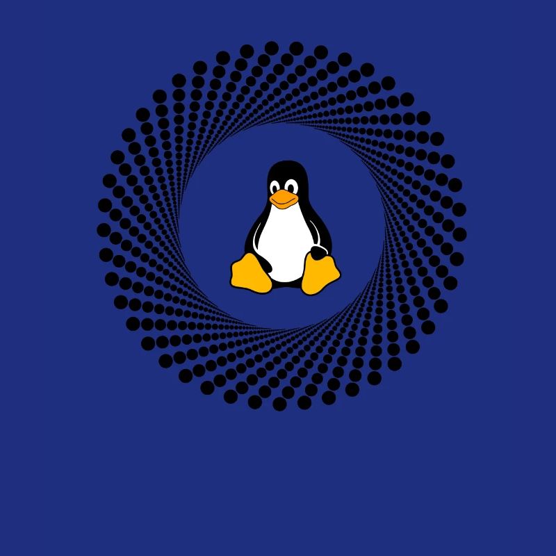 Computer System Pingouin Nerd pc inside programme lo