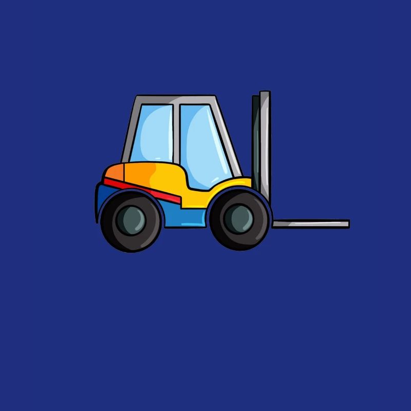 Construction site vehicle forklift