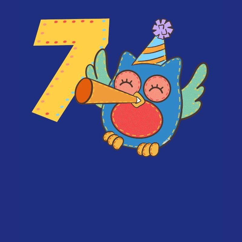 Geburtstag 7 Jahre eule, eulen Sieben
