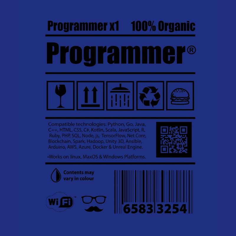 Coder programmer caffeine developer gift