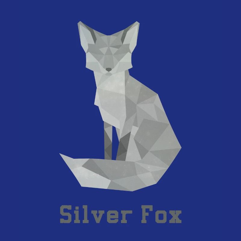 Silver fox, abstract