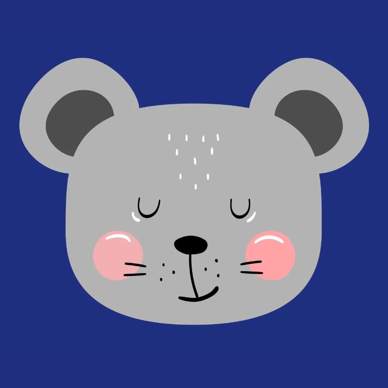 Süße graue Maus Kinder Design