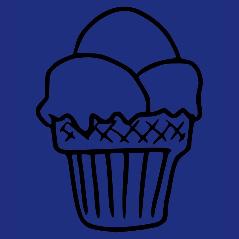 Emoji Eiscreme Skizze Eis Sticker