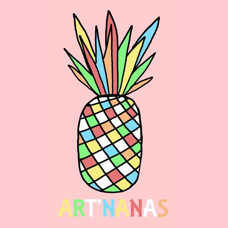 multicolored pineapple