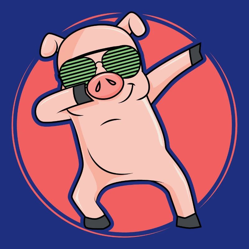 Dabbing Pic cochon dab cool dance move