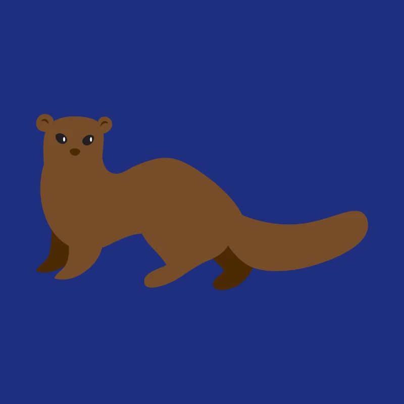 Brauner Mungo Wiesel oder Hermelin