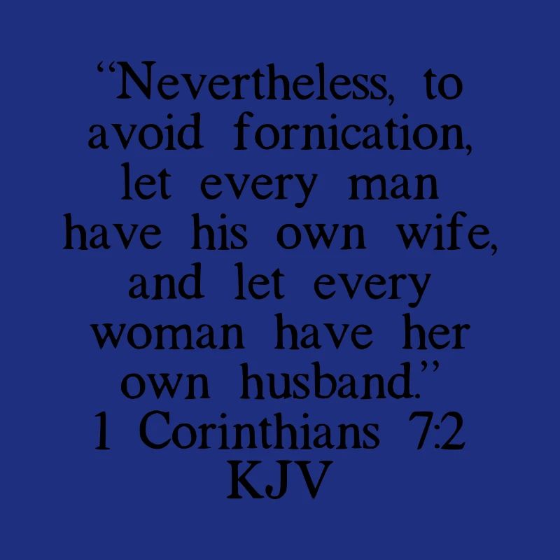 1. Korinther 7: 2 King James Version
