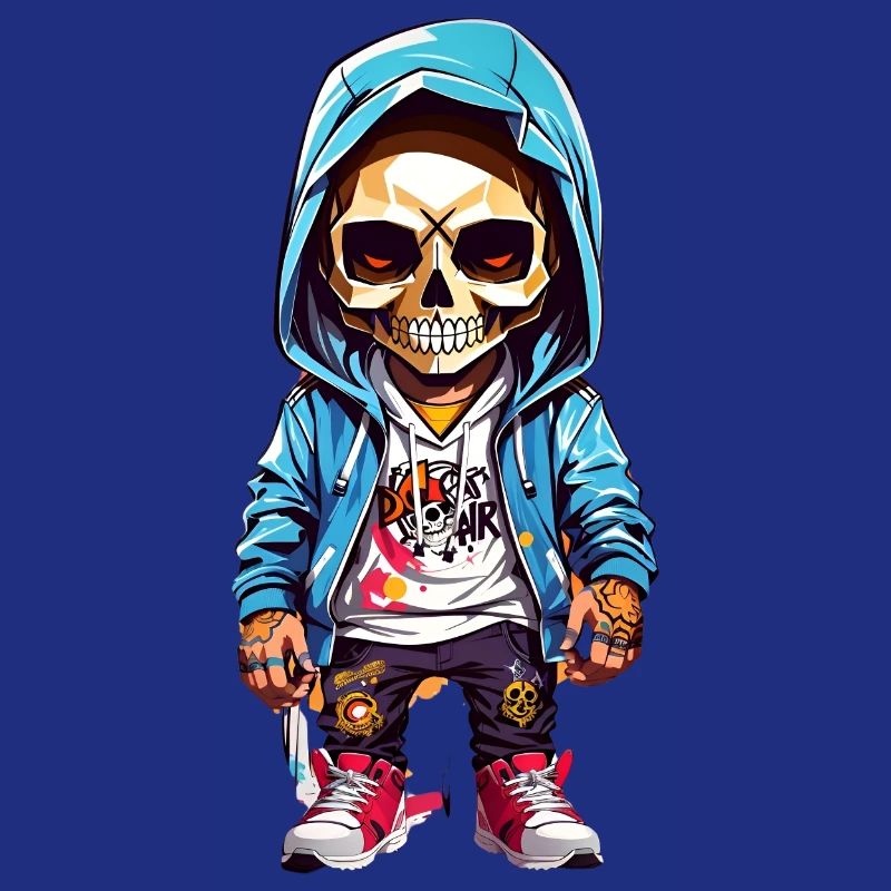 colorful skeleton
