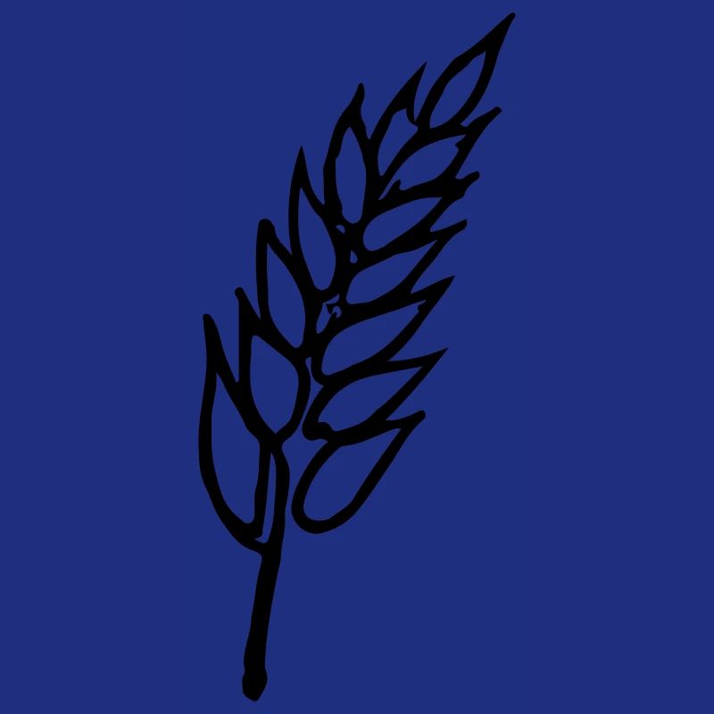 Weizen Illustration Brotbäcker Geschenkidee