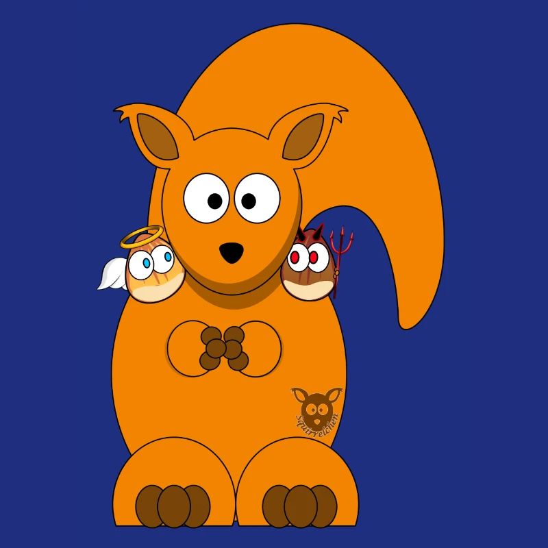 Squirrelchen mit Engelsnuss und Teufelnuss