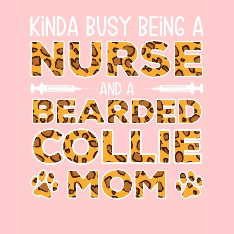 Krankenschwester-Hundemutter - Bärtiger Collie