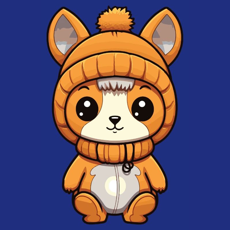 Eichhörnchen Winter Comic Niedlich