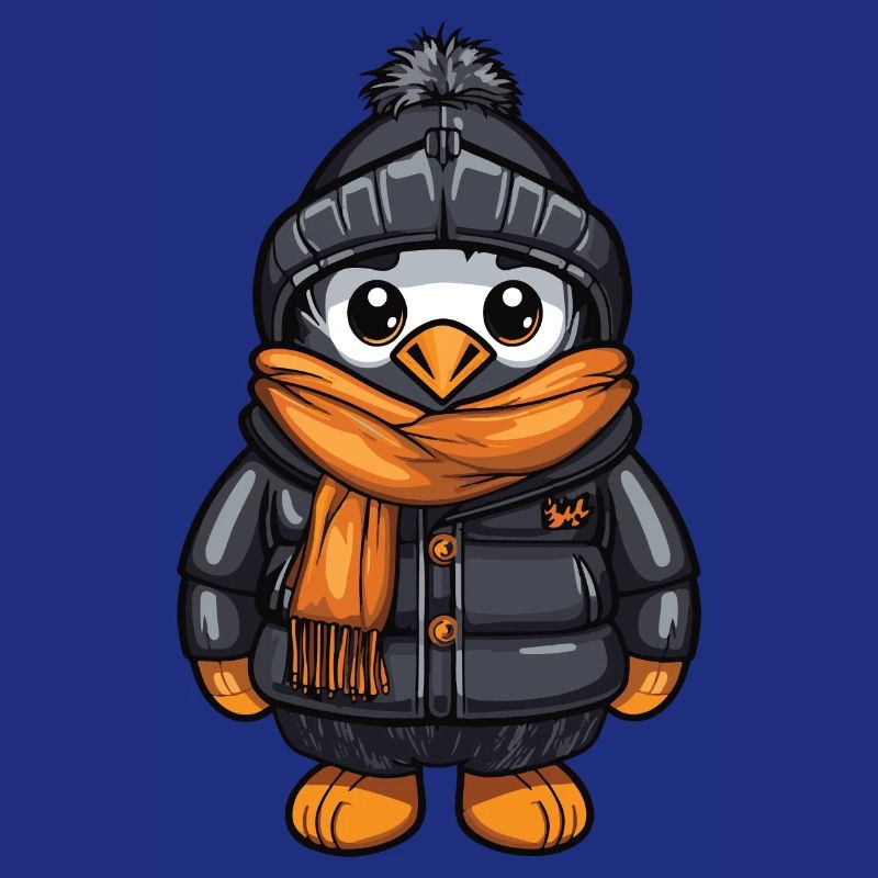 Penguin Comic Cute Winter
