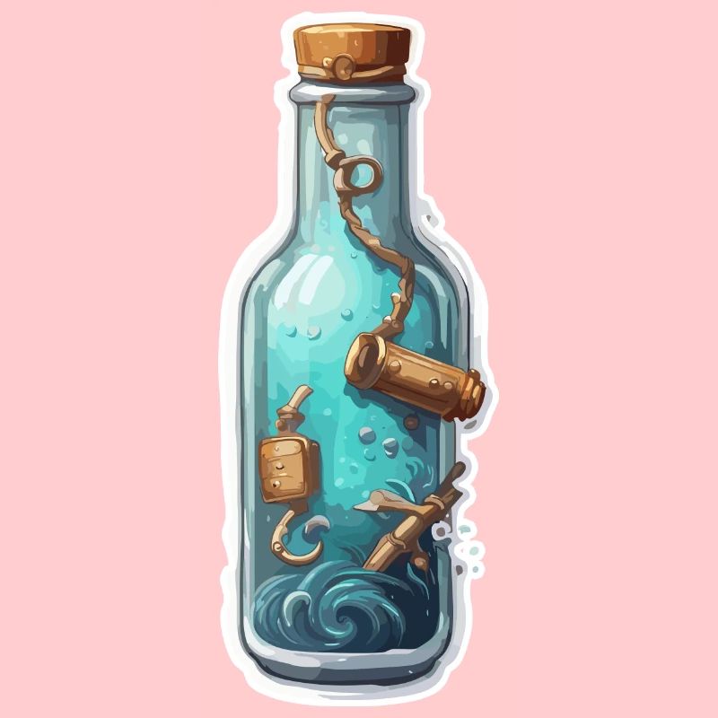 Magic Bottle / Cork / Underwater / Anchor