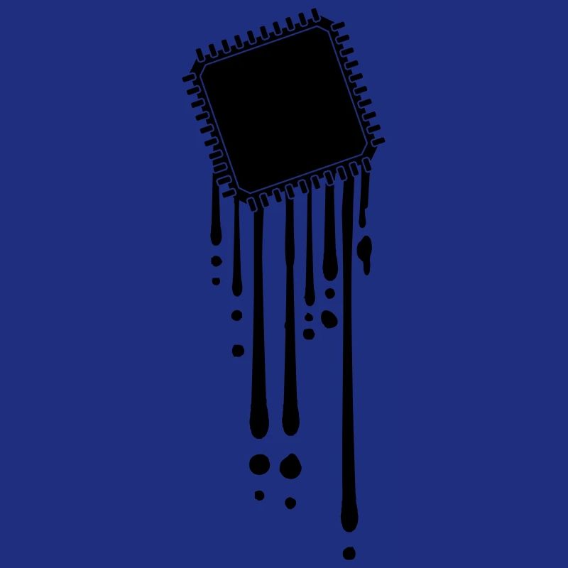 prozessor schmelzen tropfen graffiti cpu computer