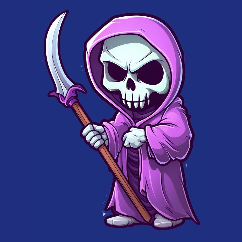 Graffiti Grim Reaper Sticker