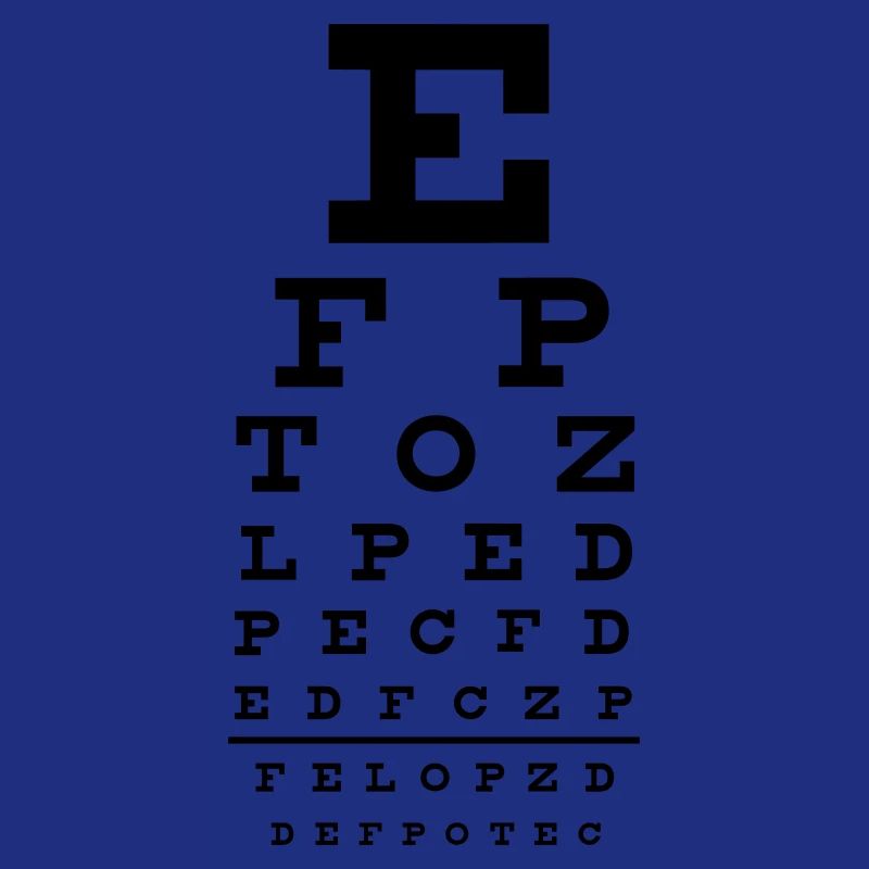 eye chart - Sehtest