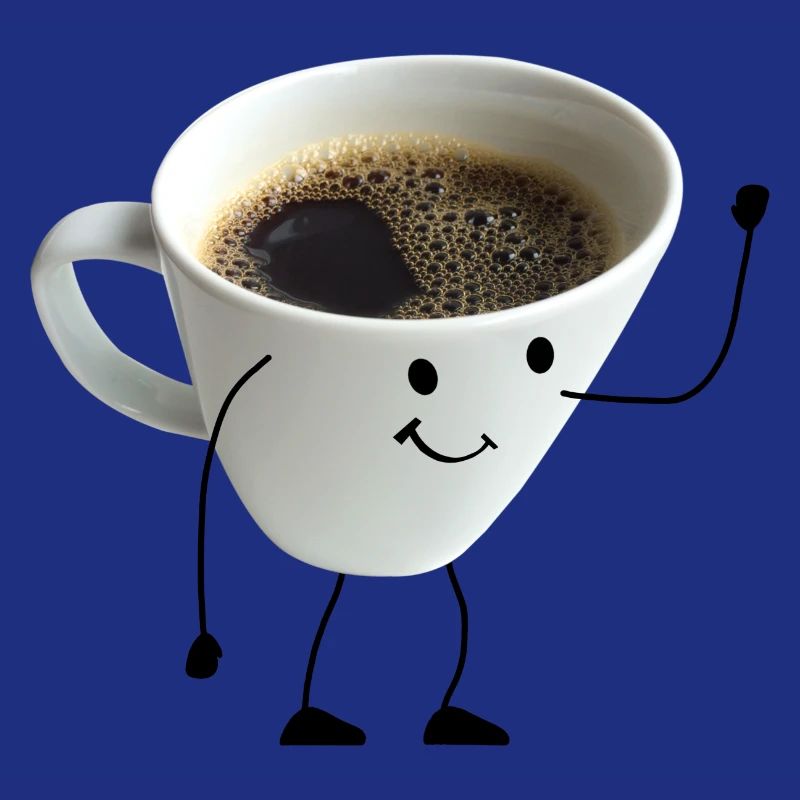 coffee with face