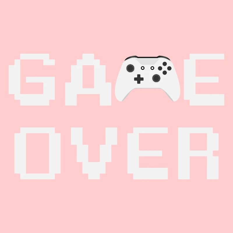 Game Over Controller Blanc