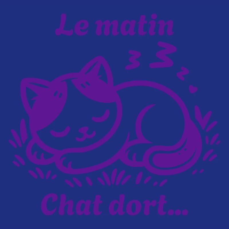 Chat Dort Chat Mignon Pas Du Matin