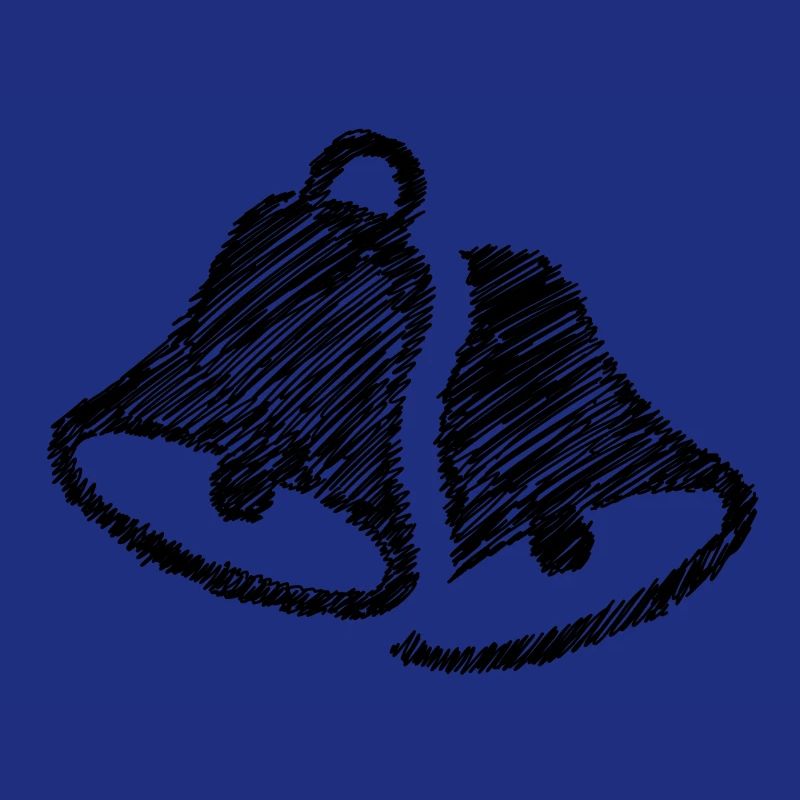 Bells Scribbled Bell Bell Black